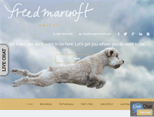 Tablet Screenshot of freedmarcroft.com